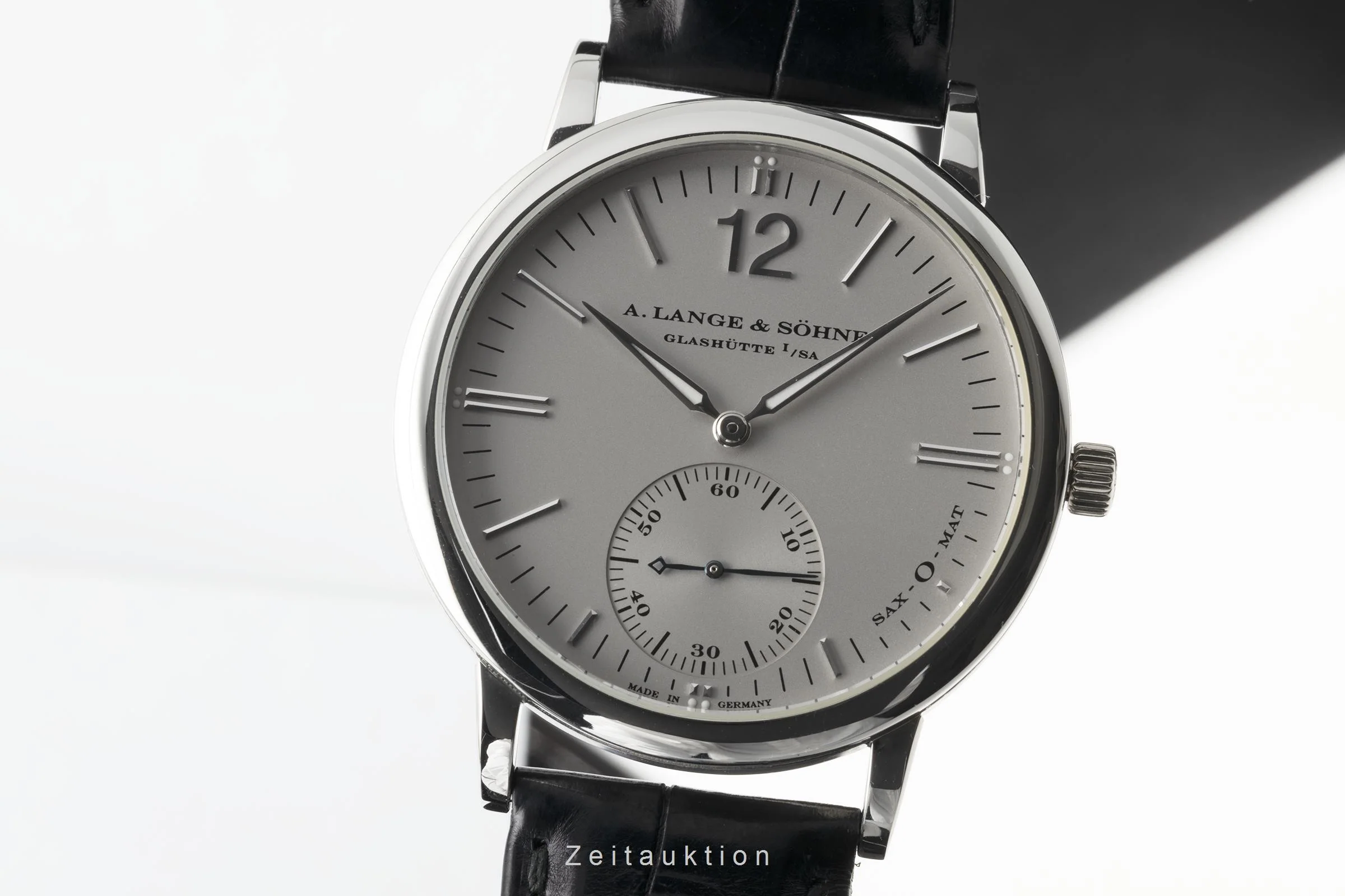 A. Lange & Söhne SAX-O-MAT platinium automatic men's watch 301.025  [2206578]