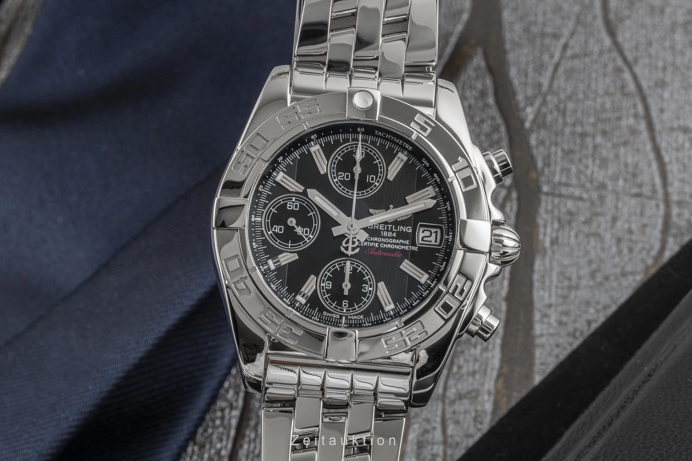 Breitling Galactic chronograph steel automatic men's watch A13358  [2301140]