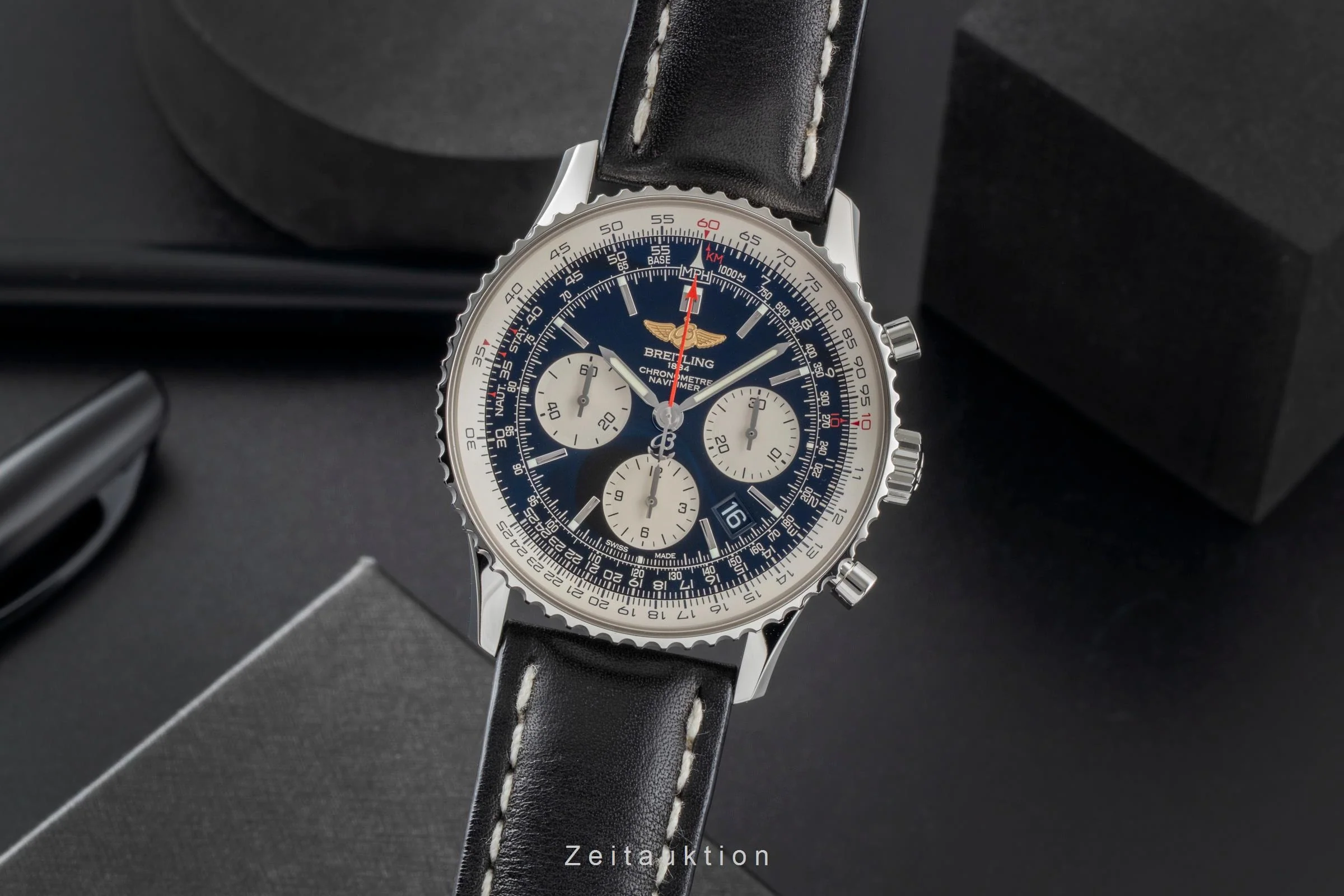 Breitling Navitimer 01 chronograph steel automatic men's watch AB012012/BB01 LP: 9300EUR  [2600131] - Image 2