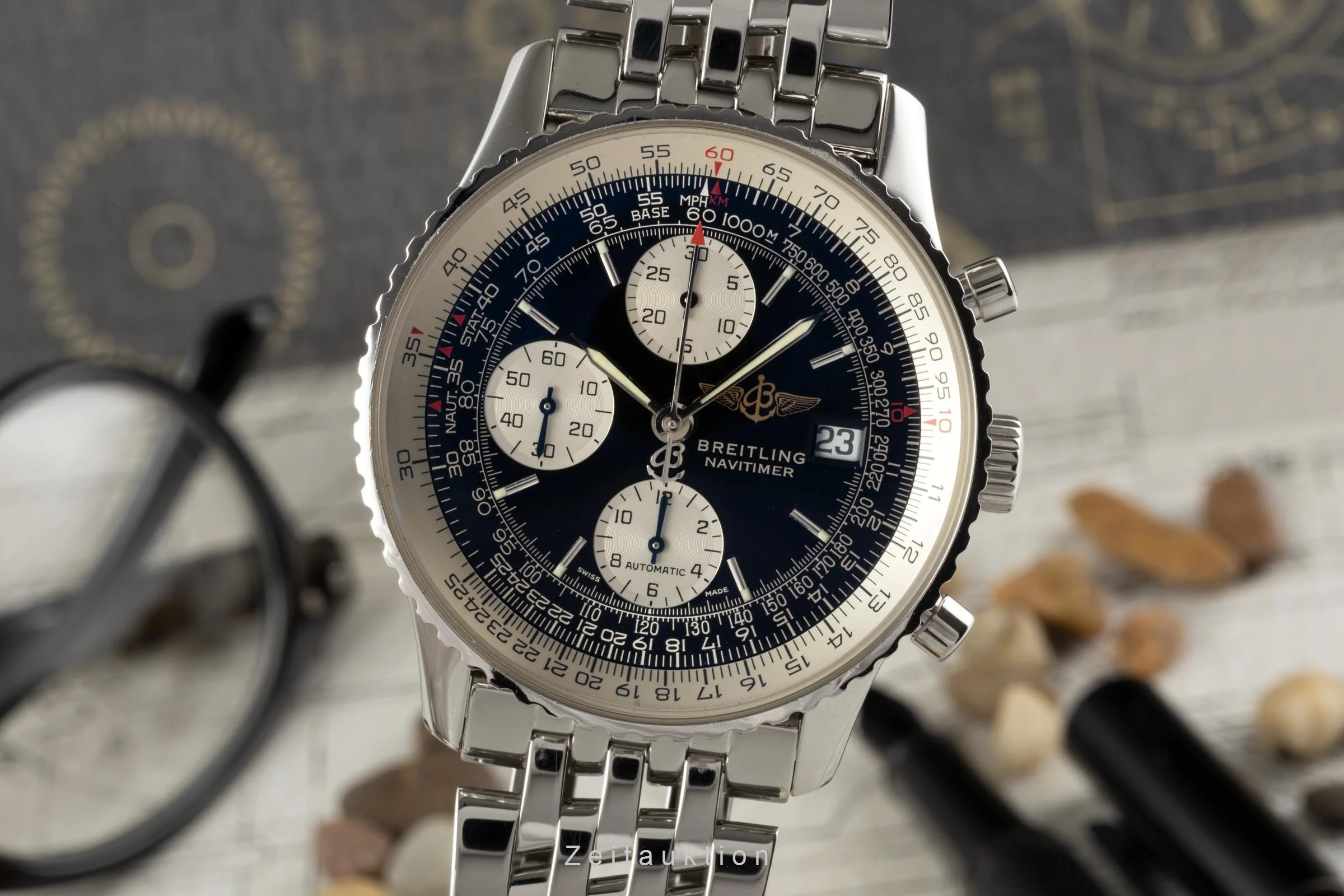Breitling Navitimer chronograph steel automatic men's watch A13322 LP: 9050EUR  [2302552]