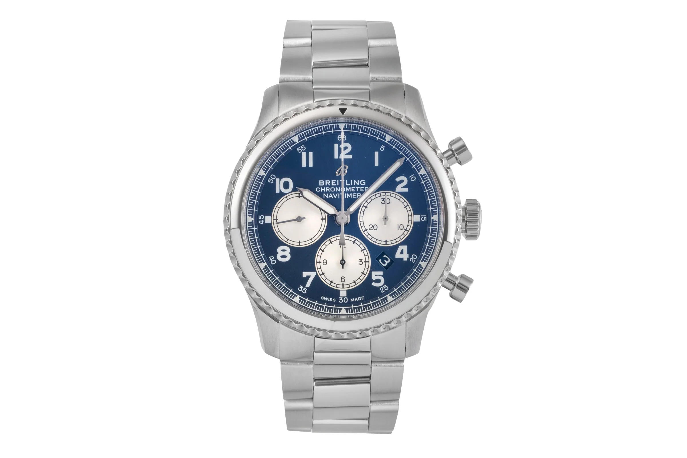 Breitling Navitimer chronograph steel automatic men's watch AB0117131C1A1  [2503494]