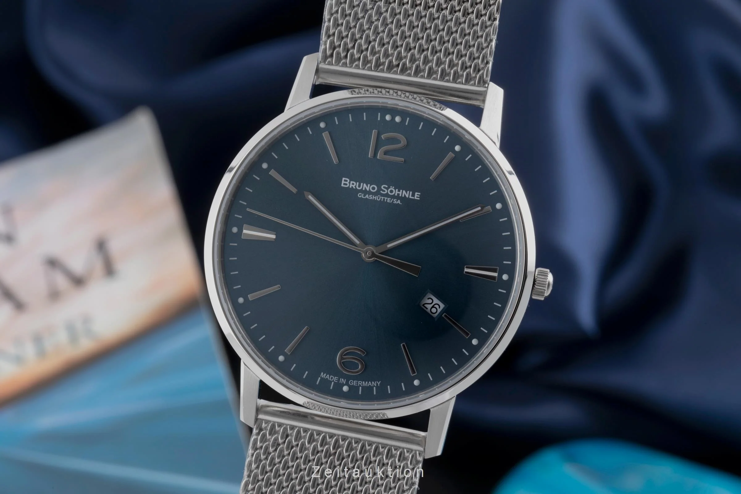 Bruno Söhnle Glashütte Stuttgard III Big steel quartz men's watch 17-13175-342  [2506462] - Image 2