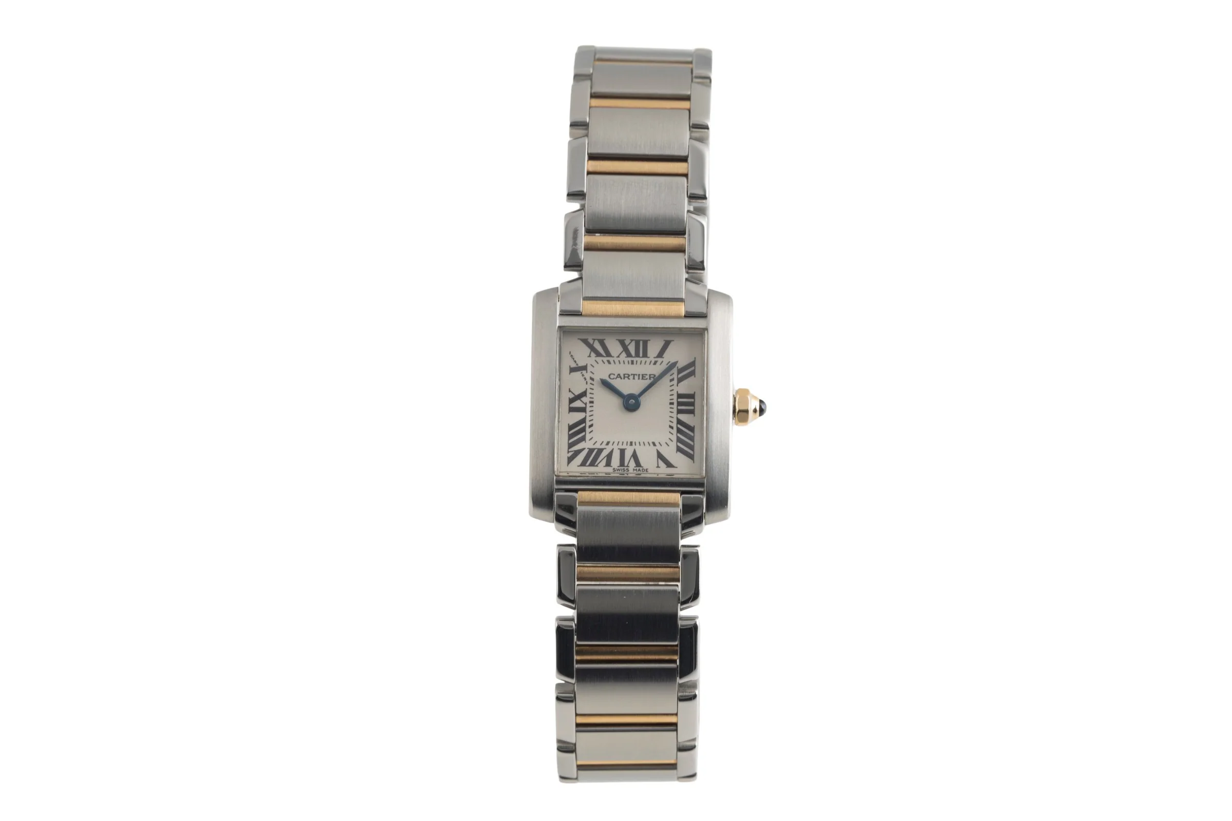 Cartier Tank Francaise steel / gold quartz women's watch W51007Q4  [2501787]