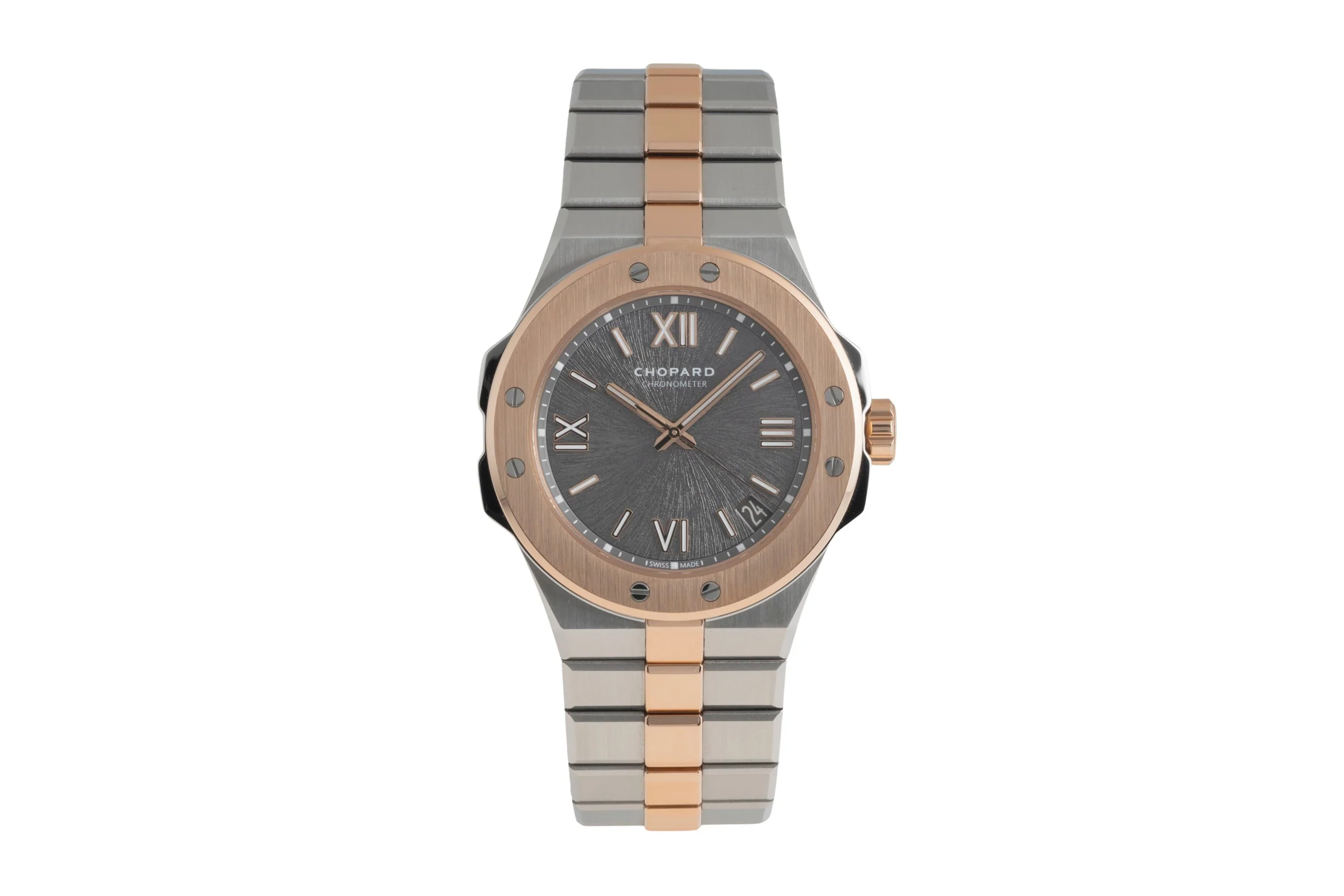 Chopard Alpine Eagle steel / gold automatic men's watch 298600-6001 LP: 26100EUR  [2501672]