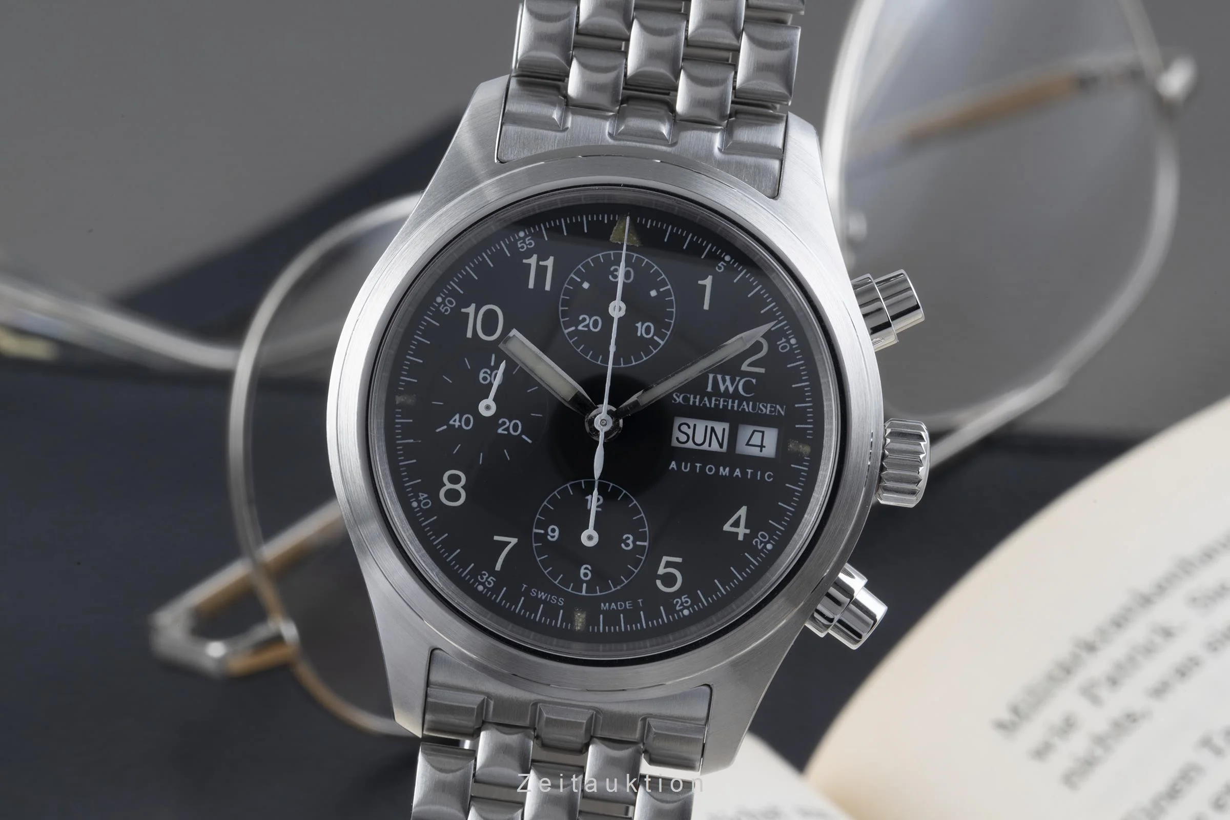 IWC Fliegeruhr chronograph steel automatic men's watch IW3706, IW370607  [2205072]