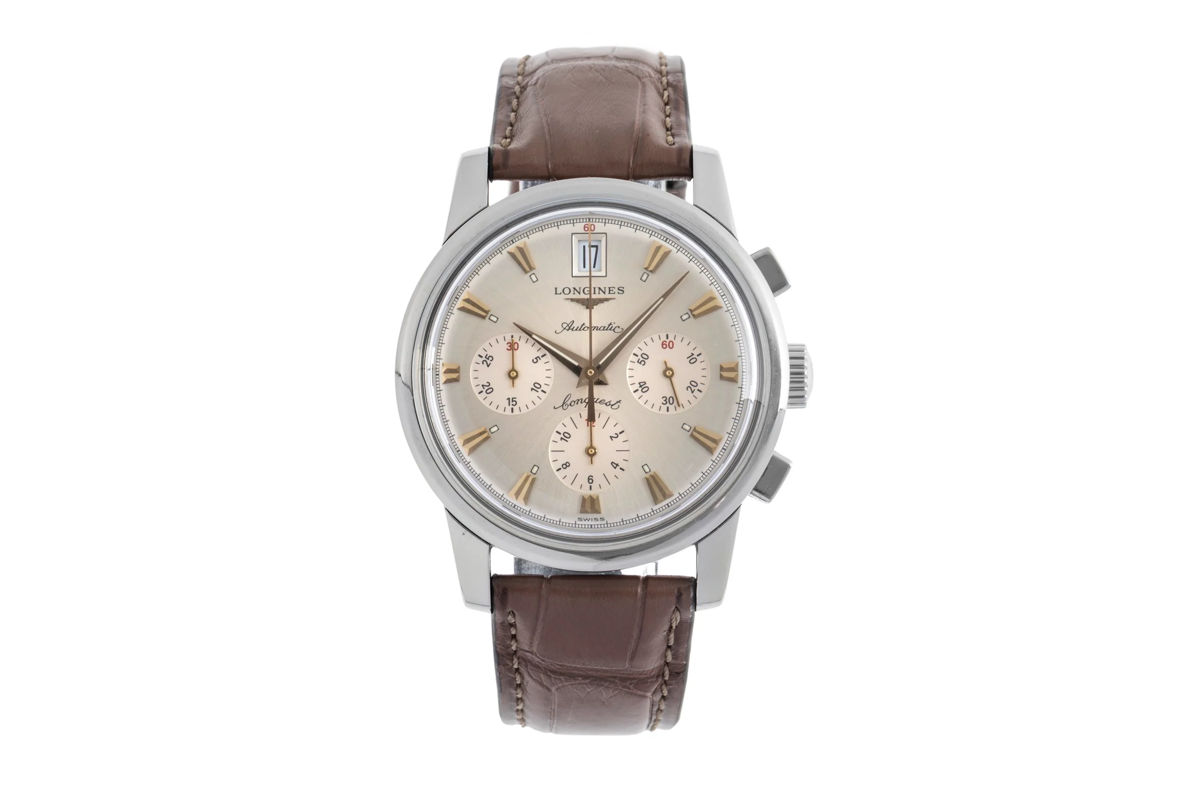 Longines Conquest chronograph steel automatic men's watch L1.641.4  [2501371]