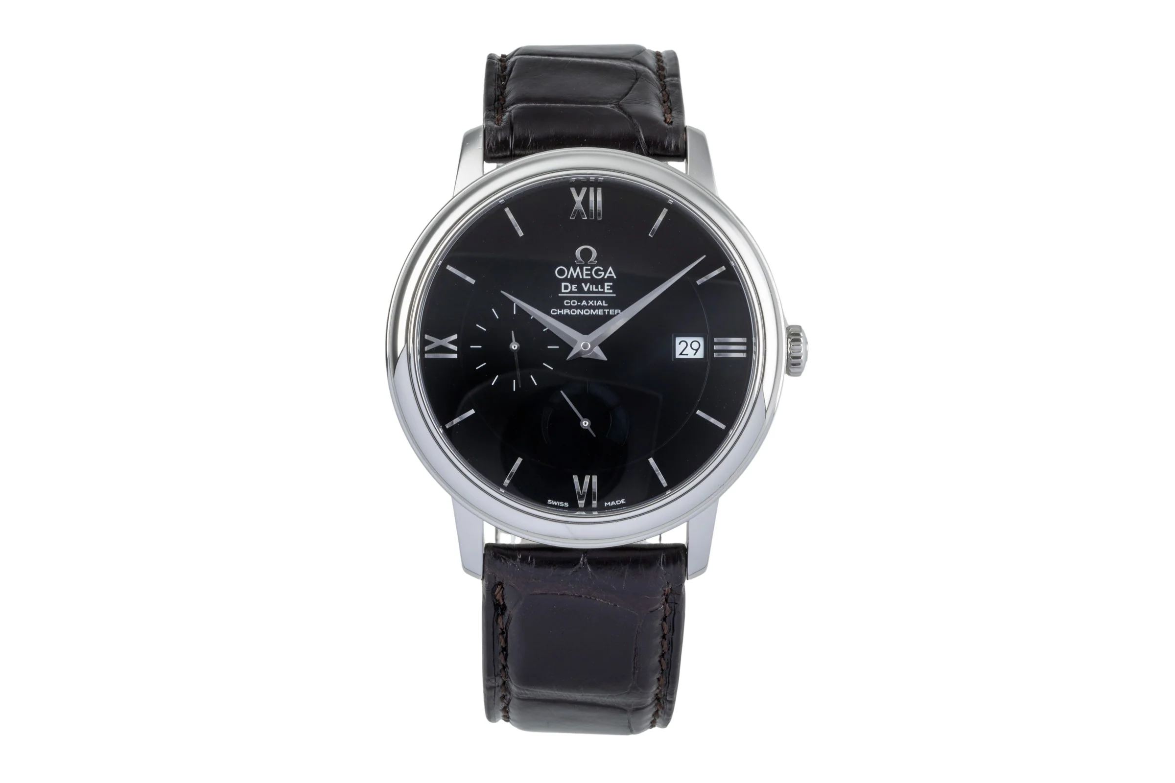 Omega De Ville steel automatic men's watch 424.13.40.21.01.001 LP: 6200EUR  [2502113]