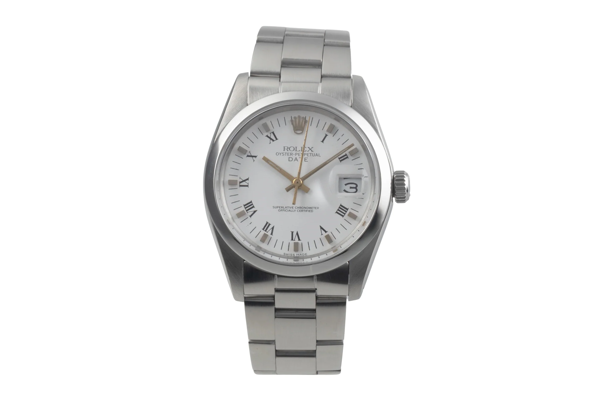 Rolex Date steel automatic men's watch 1500  [2500704]
